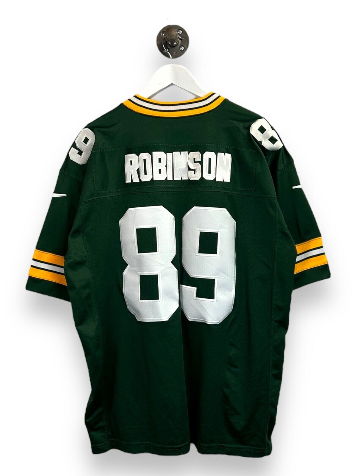 Vintage Dave Robinson #89 Green Bay Packers Nike Football Jersey Size 52 2XL