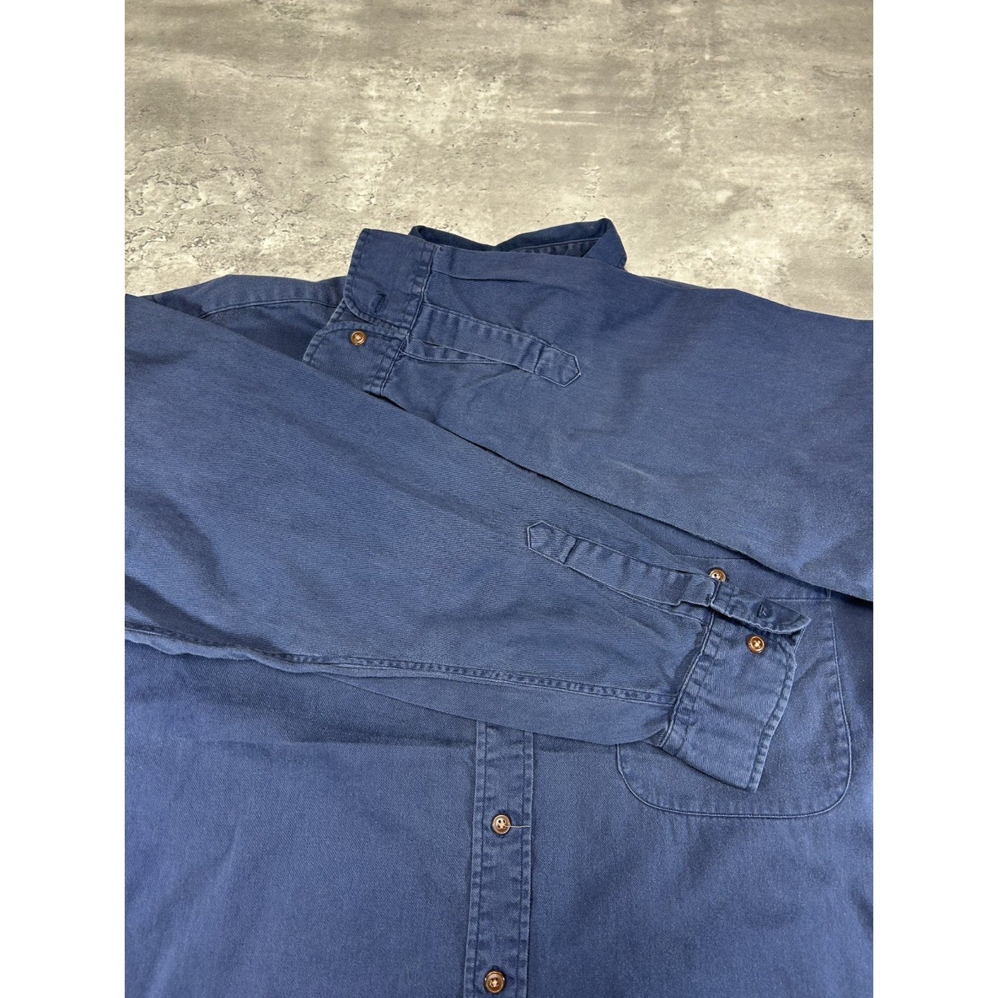 Vintage 90s Chaps Ralph Lauren Embroidered Crest Button Up Shirt Size Lrge