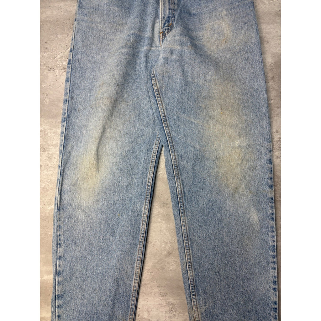 Vintage 90s Levis 550 Red Tab Light Wash Denim Pants Size 35