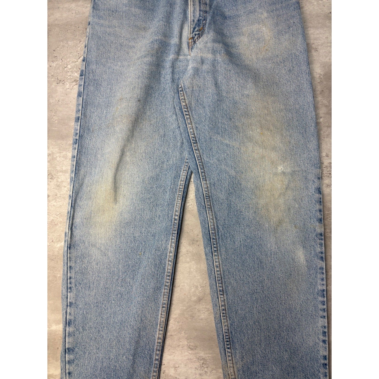 Vintage 90s Levis 550 Red Tab Light Wash Denim Pants Size 35