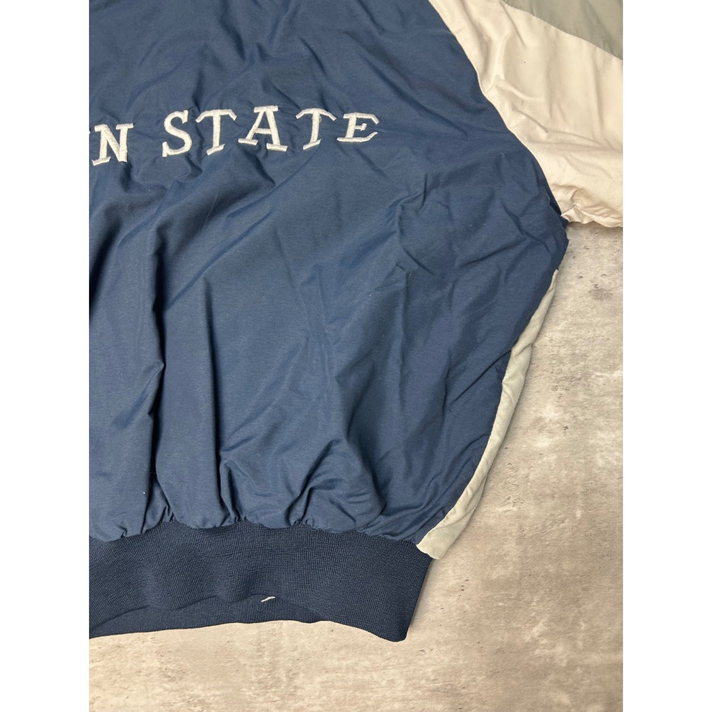 Vintage 90s Penn State Nittany Lions NCAA Hooded Windbreaker Jacket Size Large