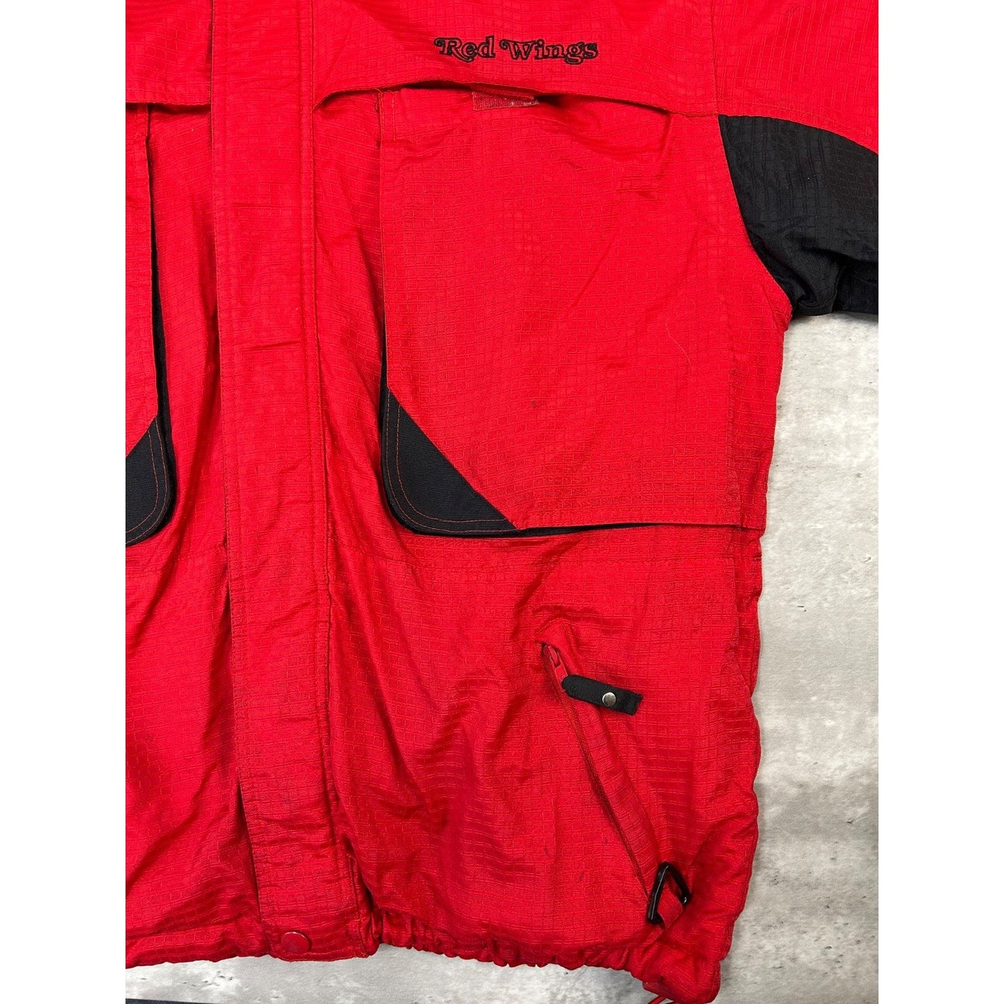 Vintage 90s Detroit Red Wings NHL Embroidered Starter Jacket Size Medium