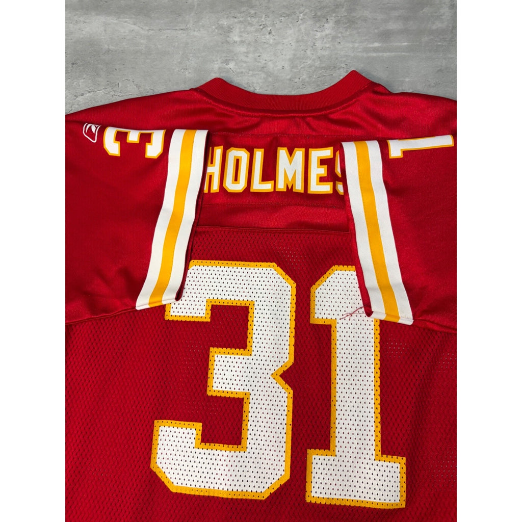 Vintage Priest Holmes #31 Kansas City Chiefs NFL Reebok Jersey Size XL YOUTH