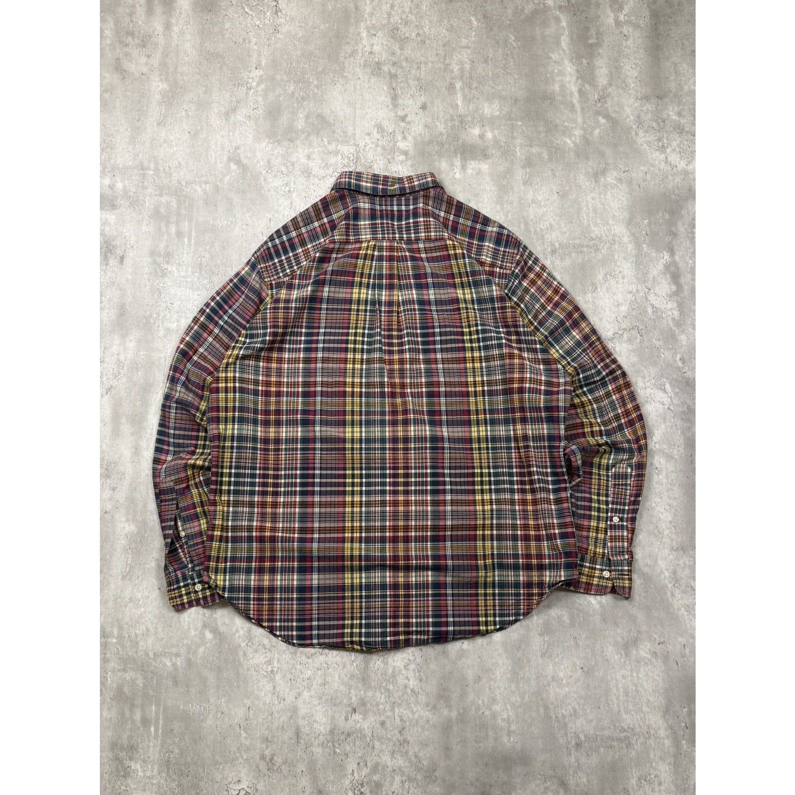 Vintage Polo Ralph Lauren Embroidered Pony Plaid Button Up Shirt Size XL