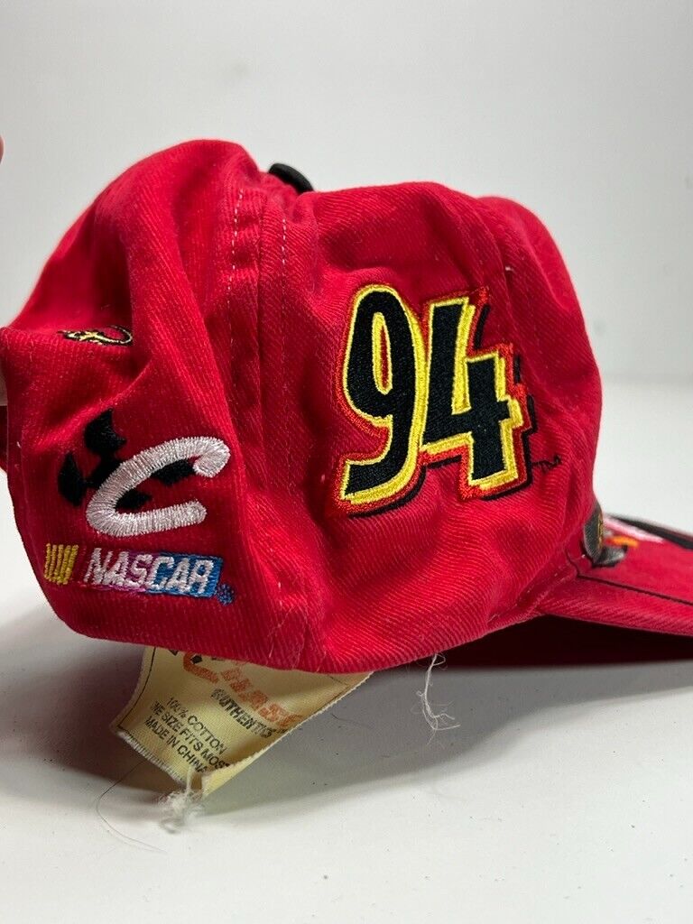 Vintage 90s Bill Elliot #94 Nascar McDonalds Big Graphic Snapback Hat OSFA