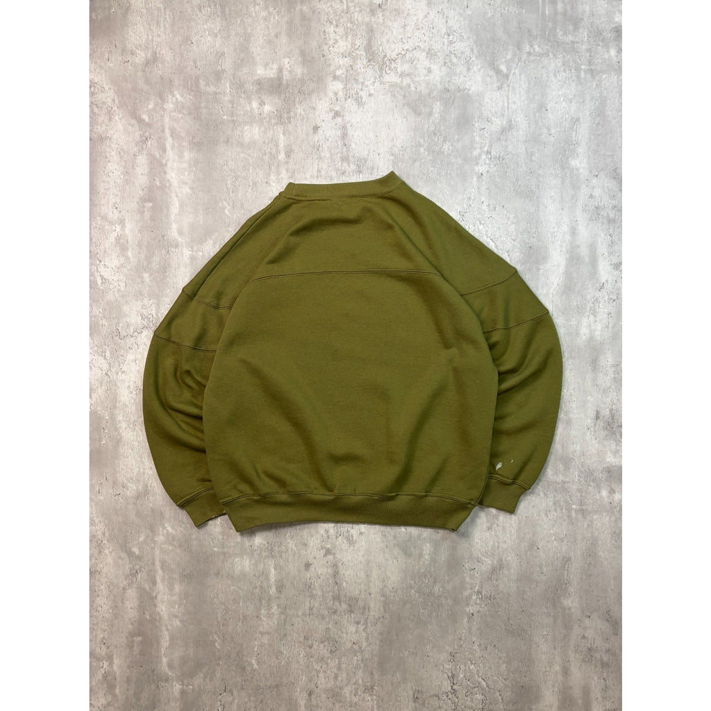 Vintage 90s Bugle Boys Embroidered Crest Earth Tone Sweatshirt Size Medium