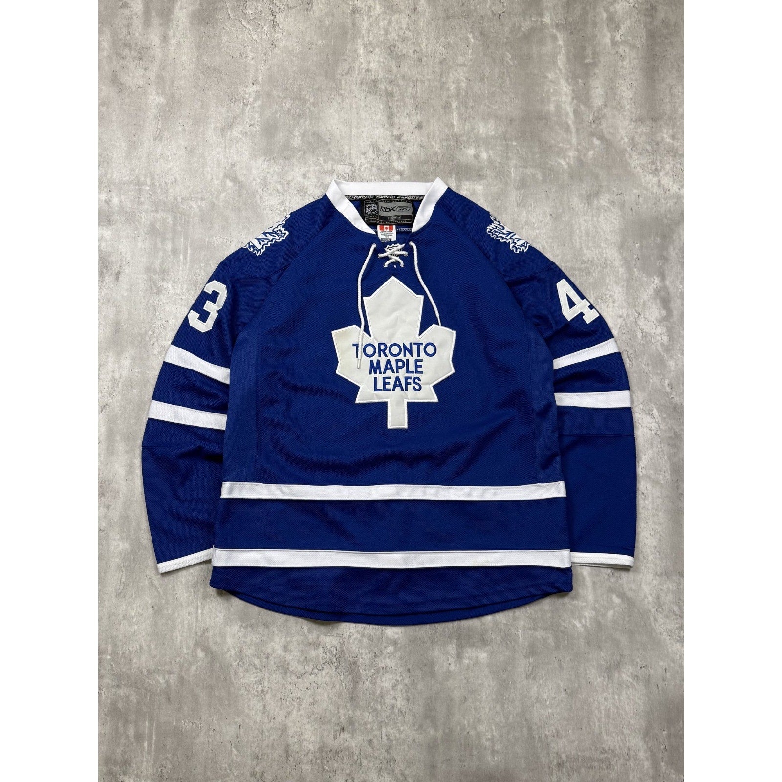 Vintage Nazem Kadri #43 Toronto Maple Leafs NHL Fight Strap Jersey Size Large
