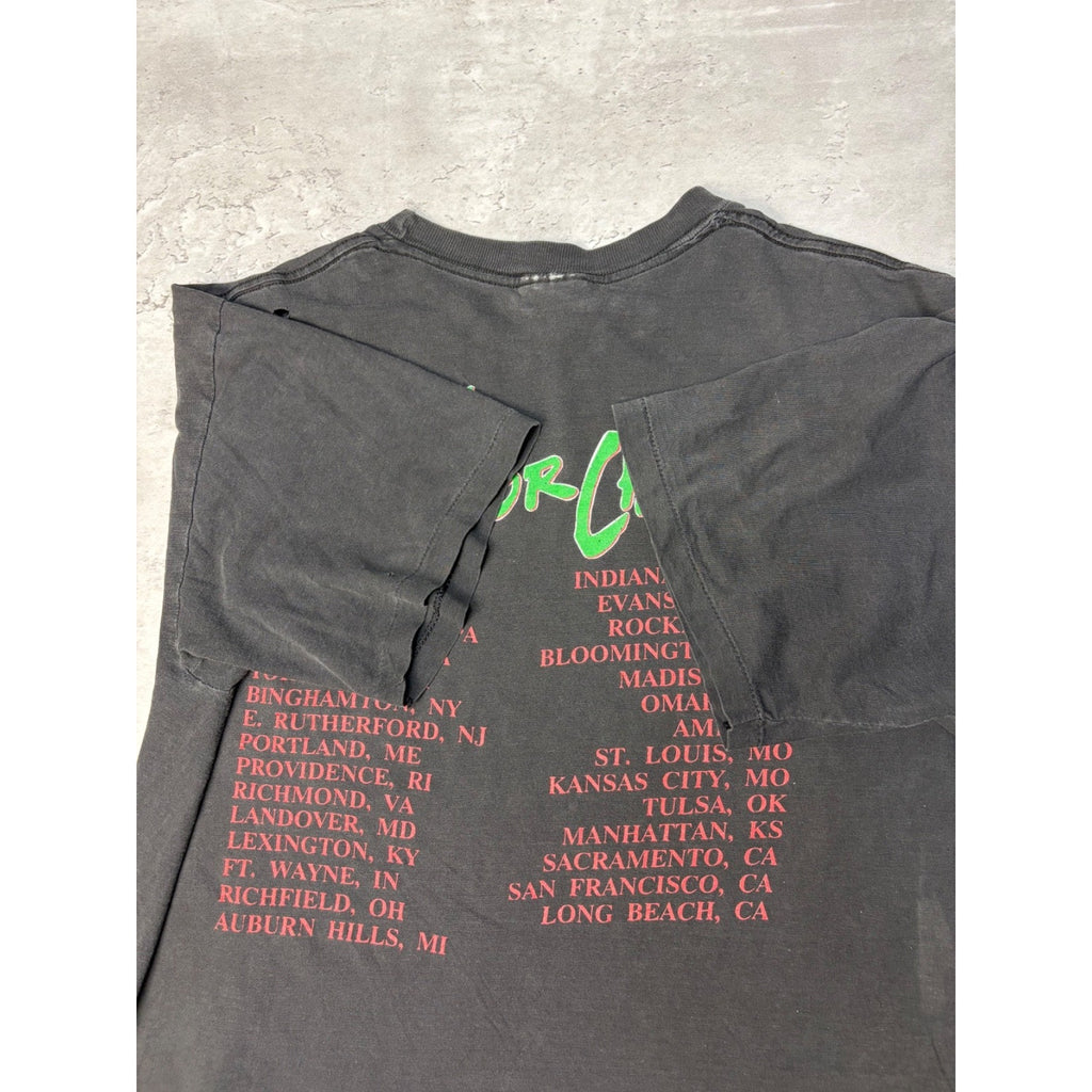 Vintage 1996 AC/DC Angus Young Mistress For Christmas Rock Tour T-Shirt Sz Large