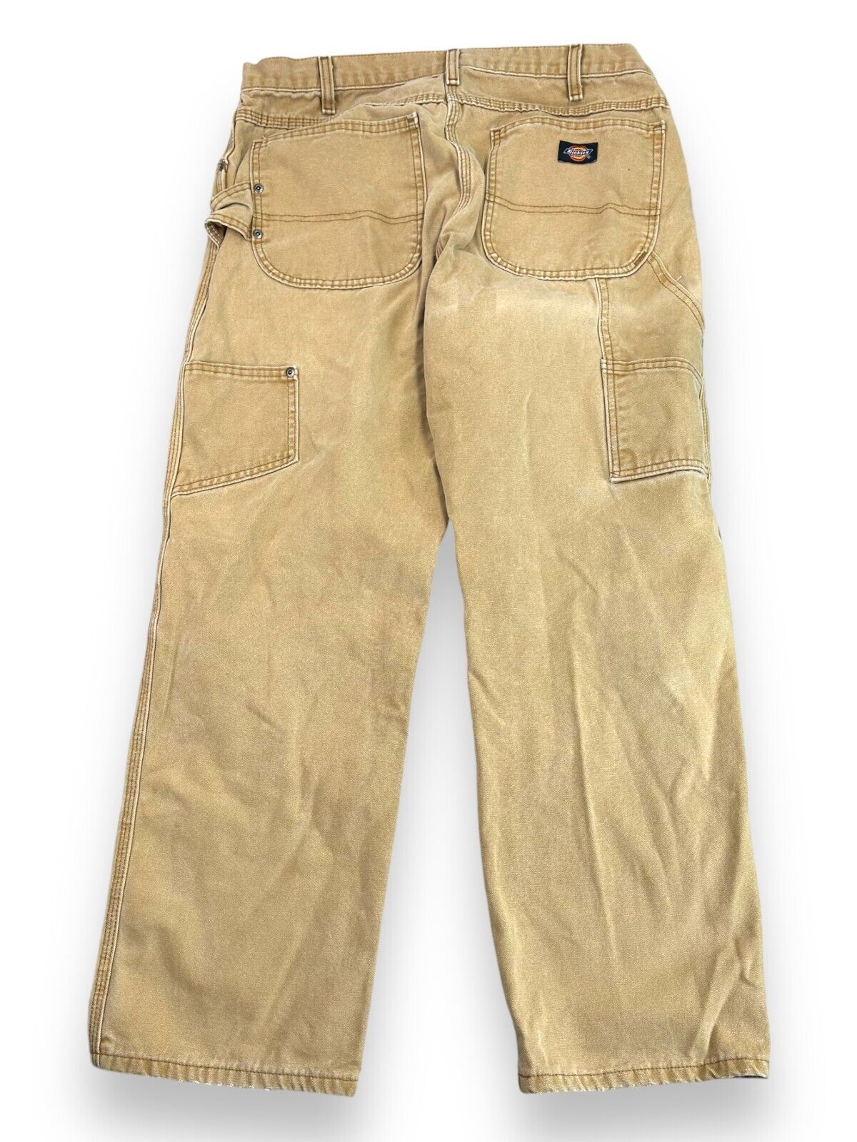 Dickies Canvas Work Wear Carpenter Pants Size 34W Beige