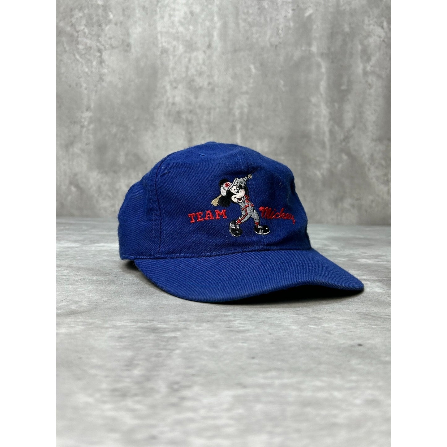 Vintage 90s Disney Mickey Mouse Embroidered Baseball Snapback Hat OSFA