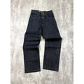 Vintage Y2K Womens Johnny Blaze Embroidered Crest Dark Wash Denim Pants