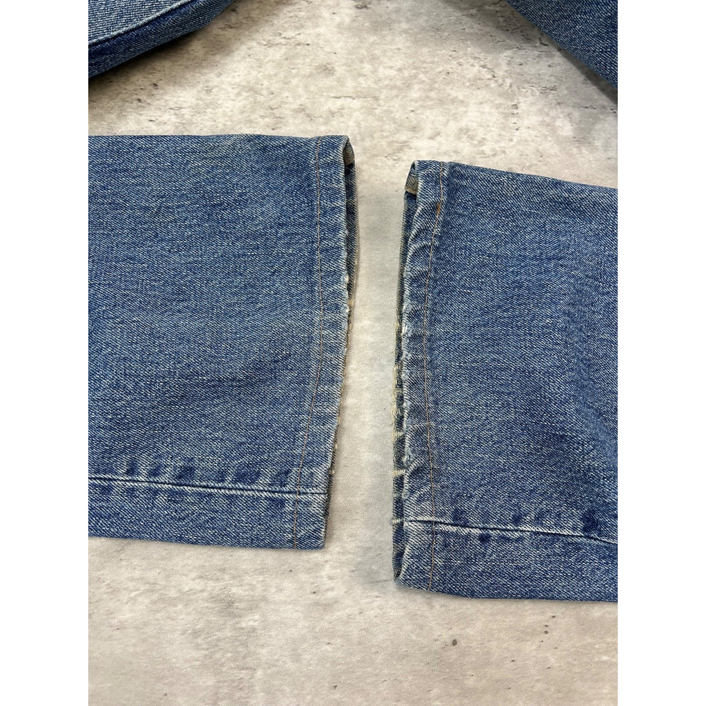 Vintage 90s Levis 590 Medium Wash Denim Pants Size 36 Blue