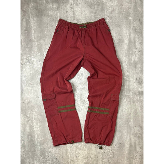 Vintage 2000s Urban Star Nylon Cargo Track Pants Size Large Red