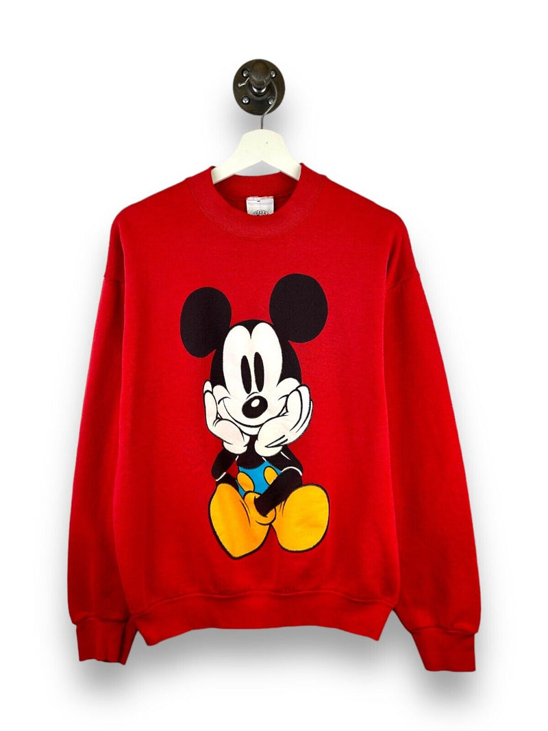 Vintage 90s Mickey Mouse Front & Back Character Graphic Sweatshirt Size Large