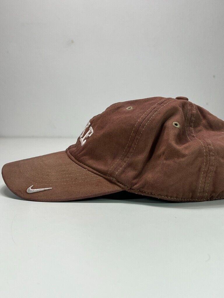 Vintage Nike Embroidered Spellout Mini Swoosh Strapback Hat OSFA