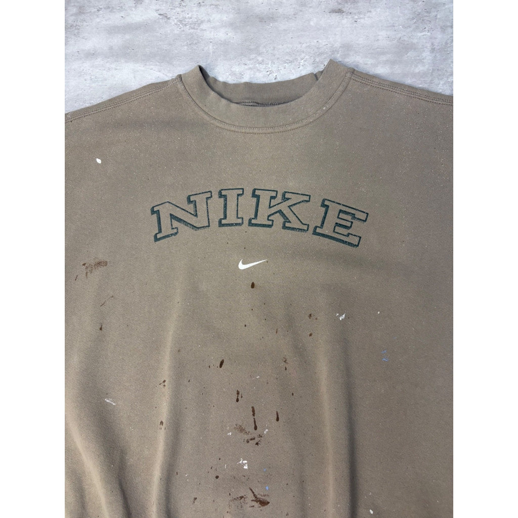 Vintage 90s Nike Arc Spellout Graphic Crewneck Sweatshirt Size XL