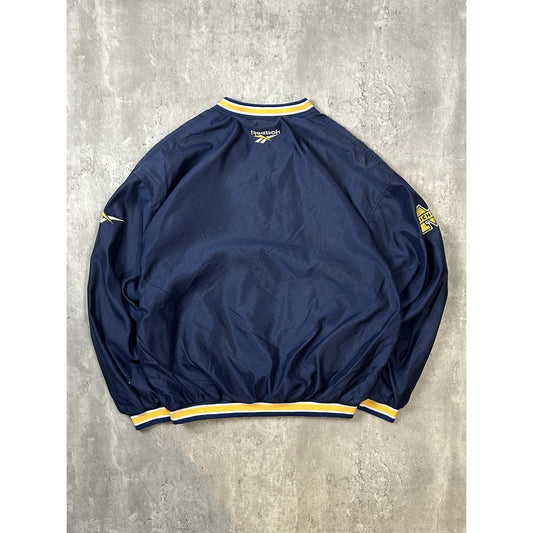 Vintage 90s Michigan Wolverines NCAA Embroidered Windbreaker Jacket Size XL
