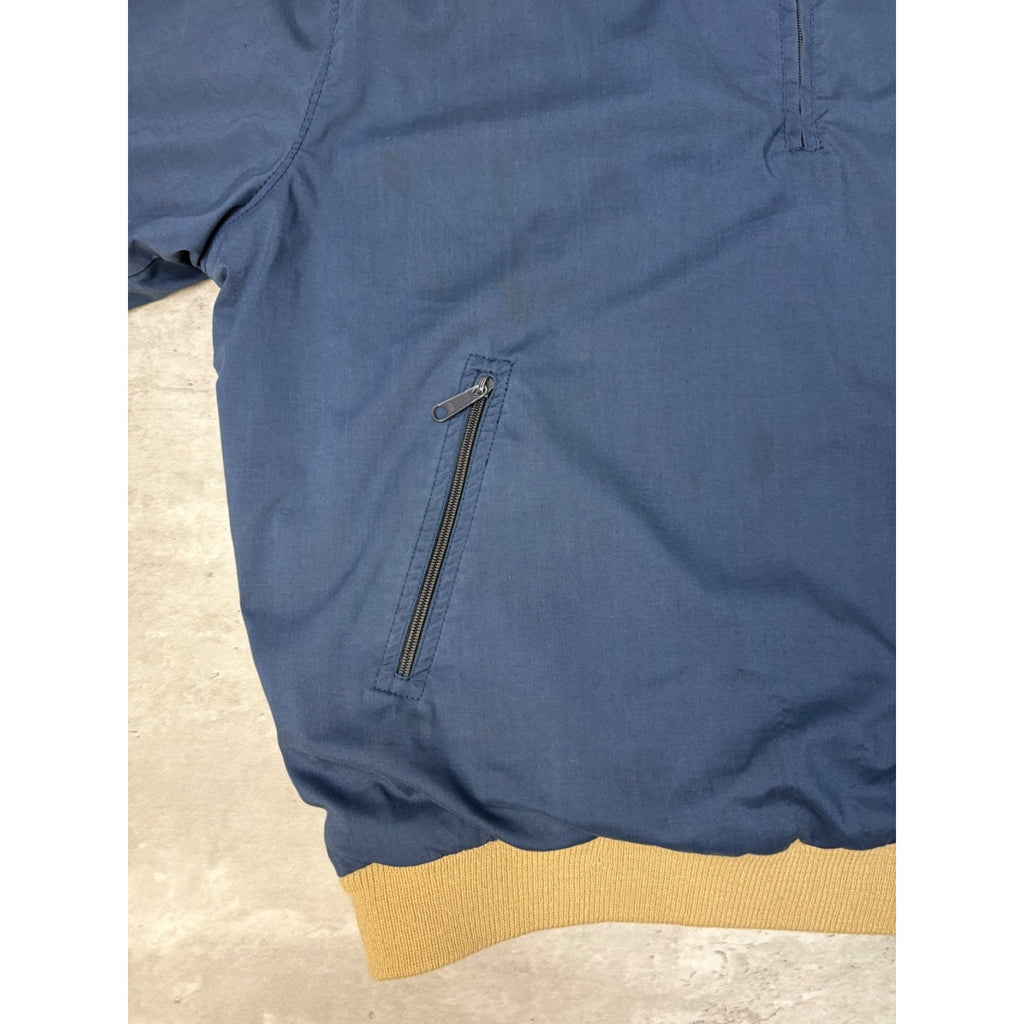 Vintage Izod Lacoste 1/4 Zip Pullover Bomber Jacket Size Large