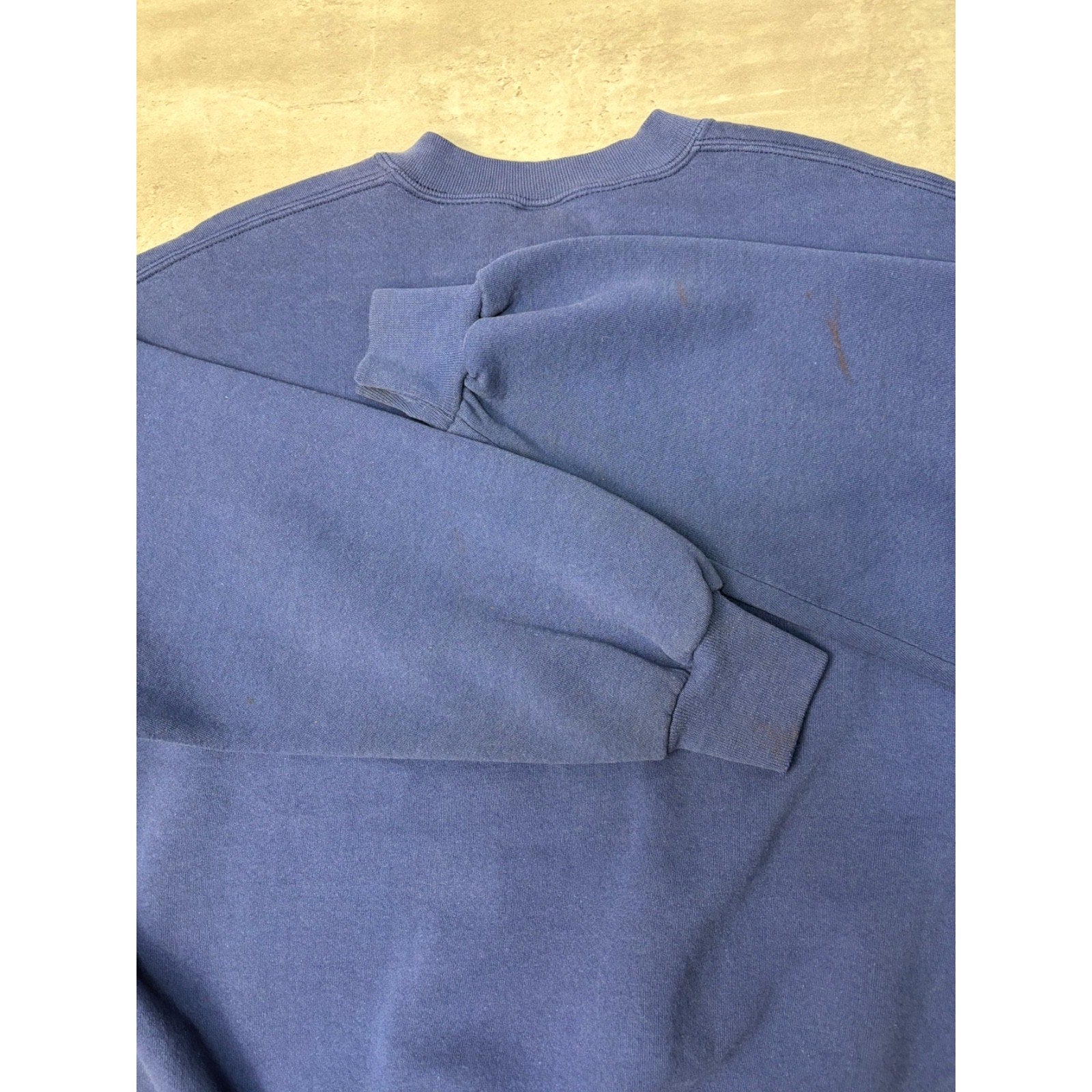 Vintage 90s Russell Athletics Blank Pullover Blue Crewneck Sweatshirt Size 2XL