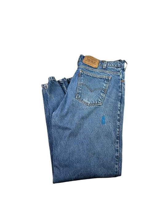 Vintage 1993 Levis 550 Orange Tab Medium Wash Denim Pants Size 36W Blue