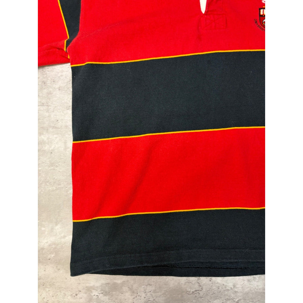 Vintage 90s University Of Guelph Embroidered Crest Hooded Sweatshirt Size Large