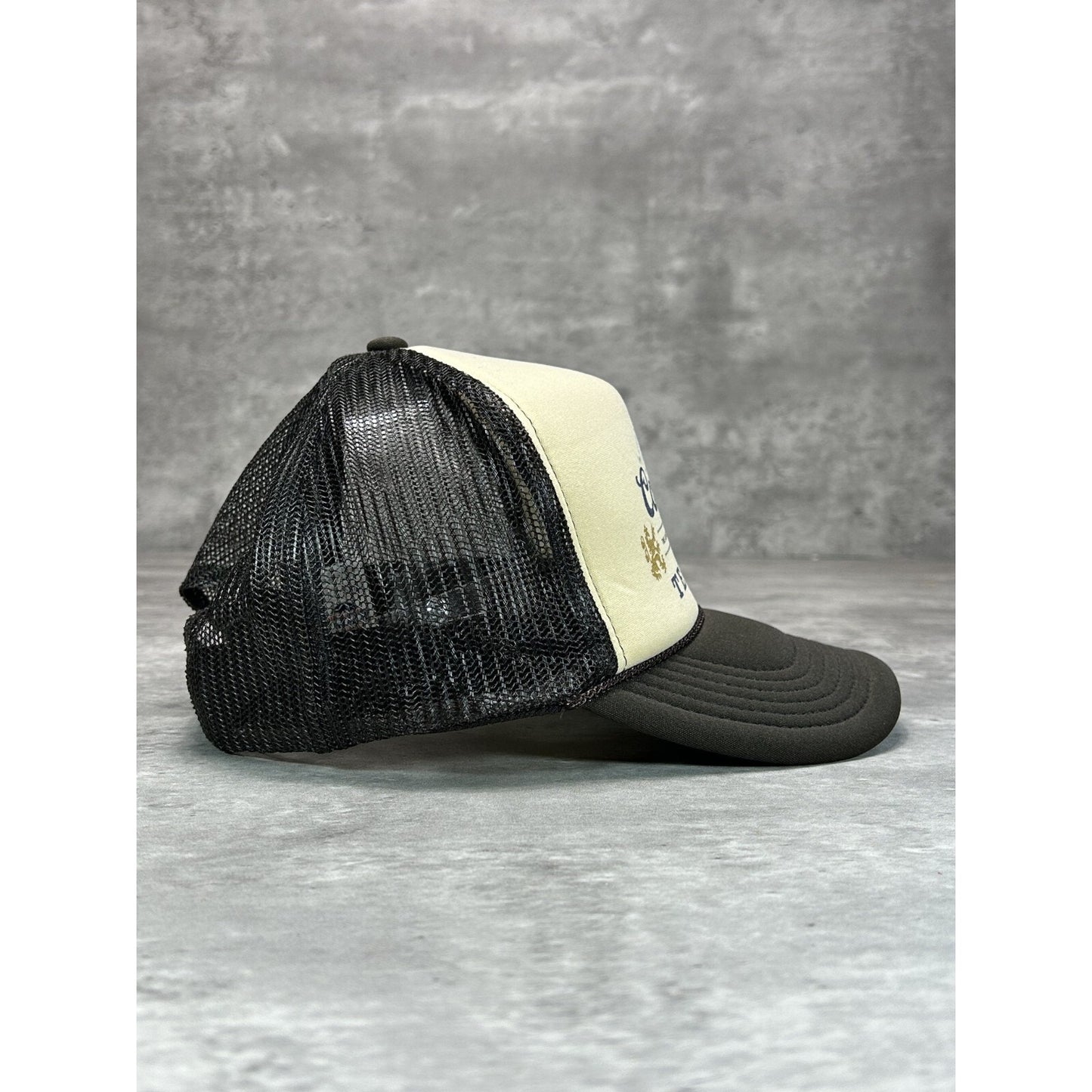 Vintage Cowboys & Tequila Parody Graphic Spellout Trucker Snapback Hat OSFA