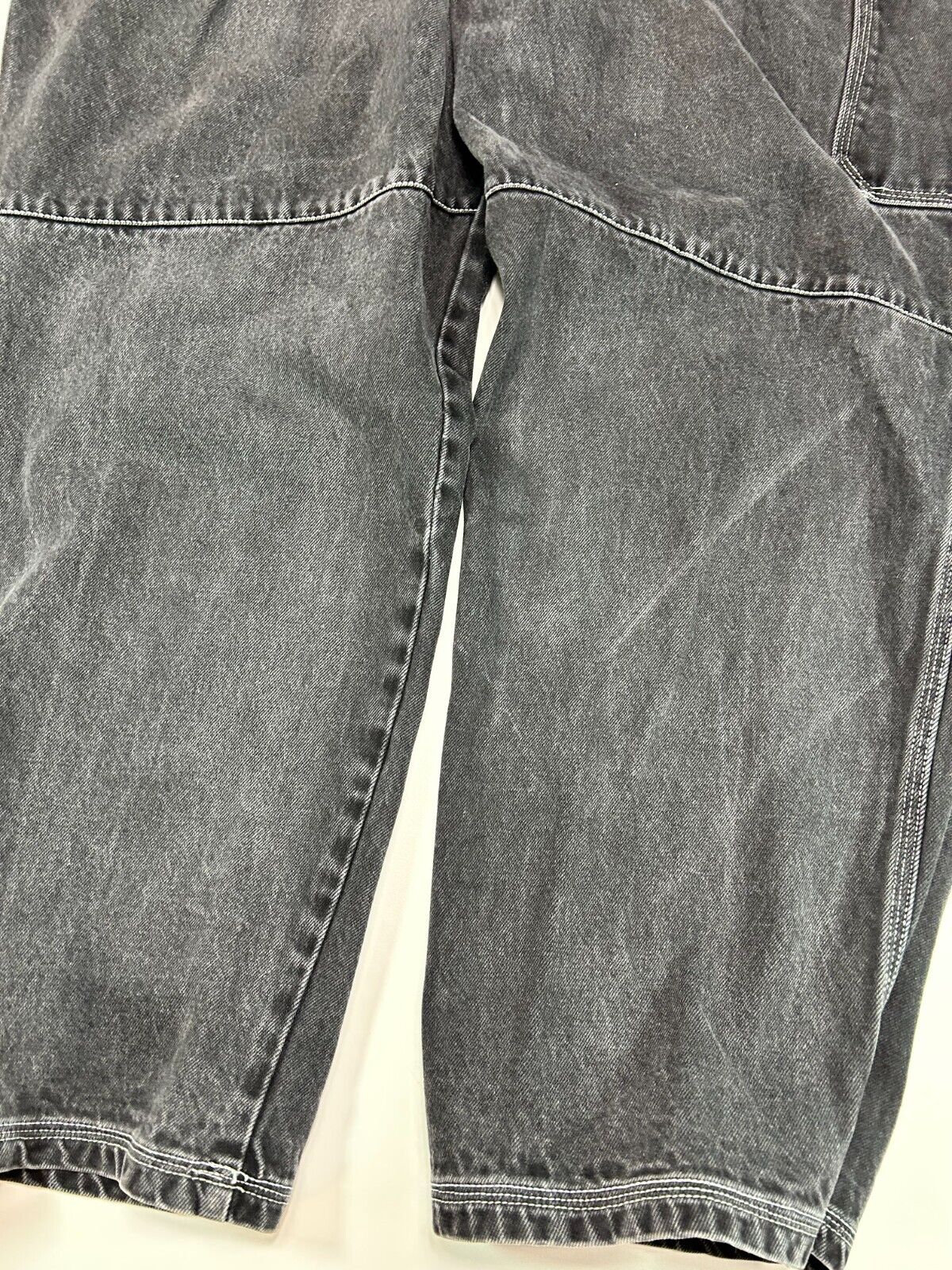 Vintage Y2K Platinum FUBU Black Wash Denim Fat Albert Pants Size 41W