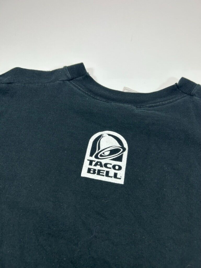 Vintage 1998 Yo Quiero Taco Bell Snack Promo T-Shirt Size XL Black 90s