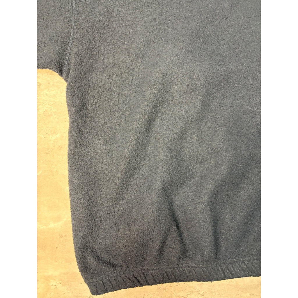 Vintage Bugle Boy Company Two Tone 1/2 Zip Fleece Sweatshirt Size Large