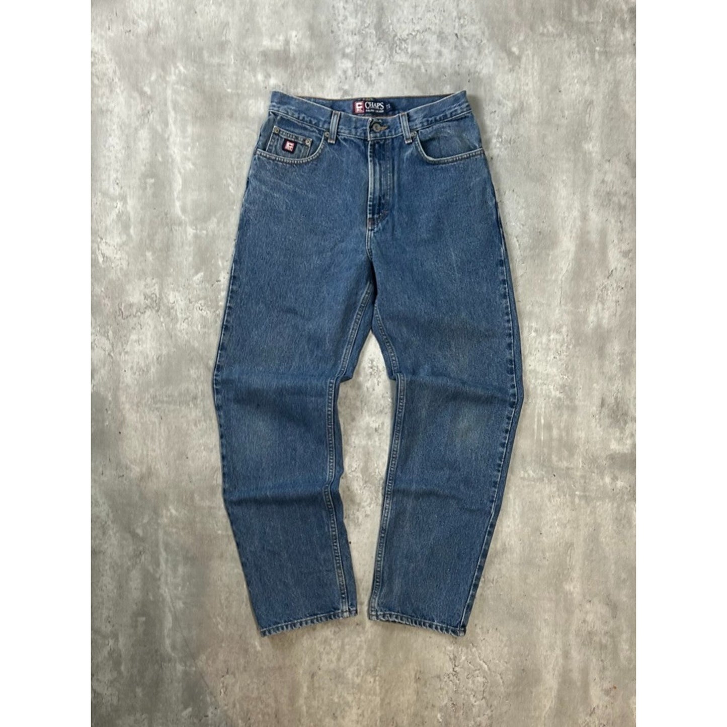 Vintage Chaps Medium Wash Denim Pants Size 30 Blue