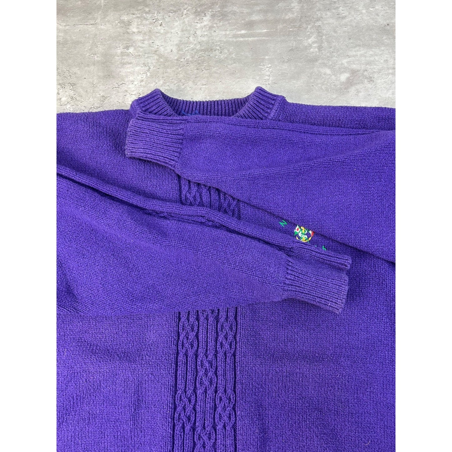 Vintage 90s Nautica Yacht Club Embroidered Pullover Knit Sweater Size Medium