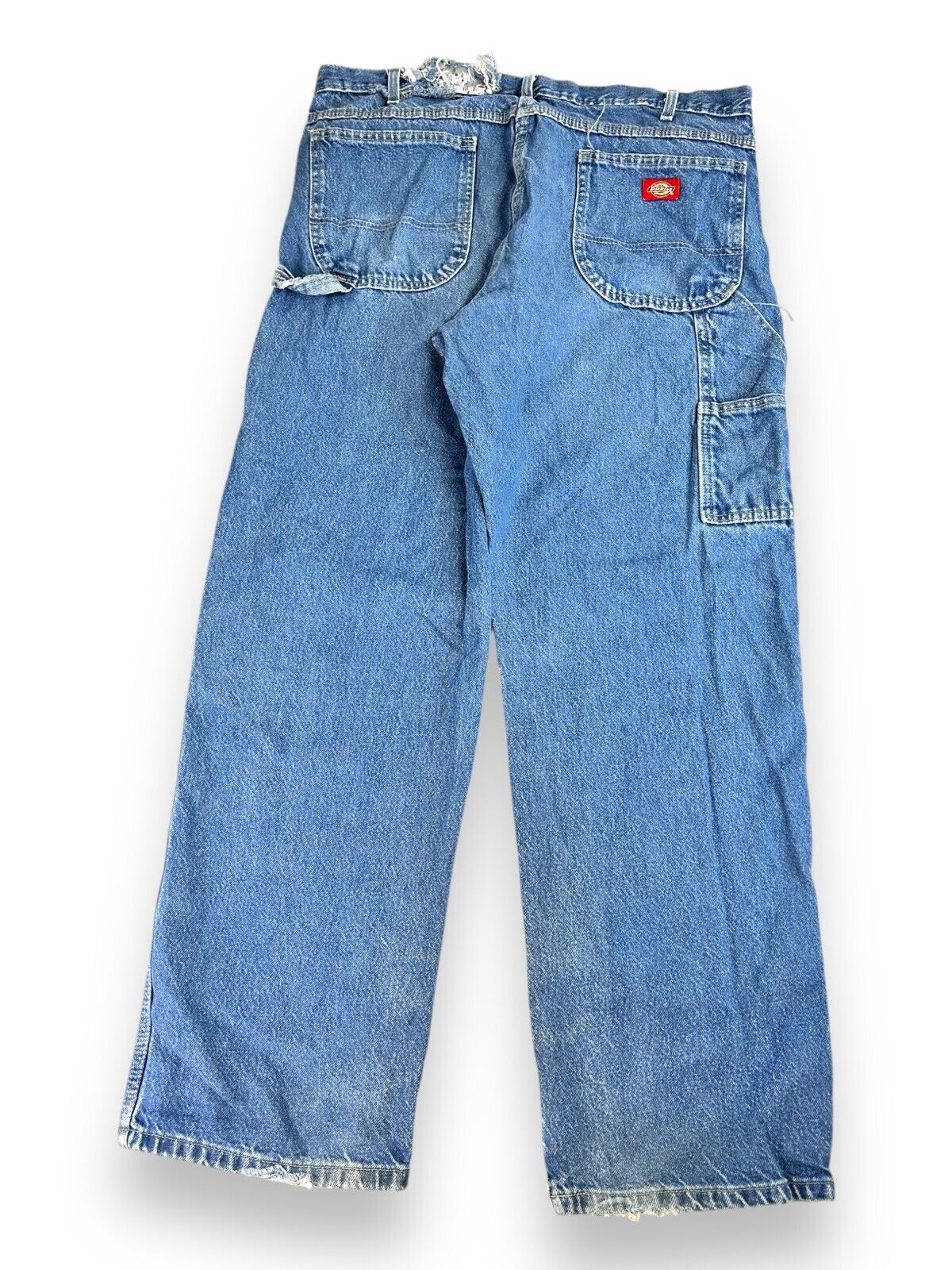 Dickies Medium Wash Denim Work Wear Carpenter Pants Size 38W Blue