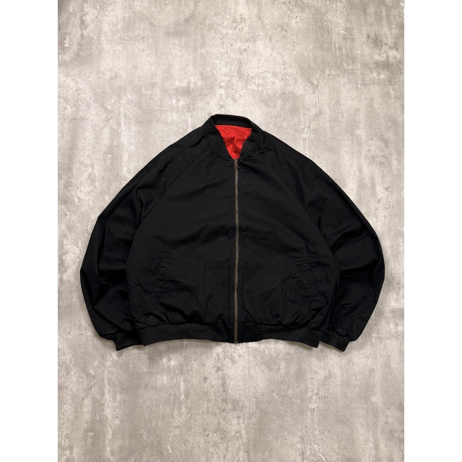 Vintage 90s Marlboro Embroidered Spellout Reversible Bomber Jacket Size 2XL