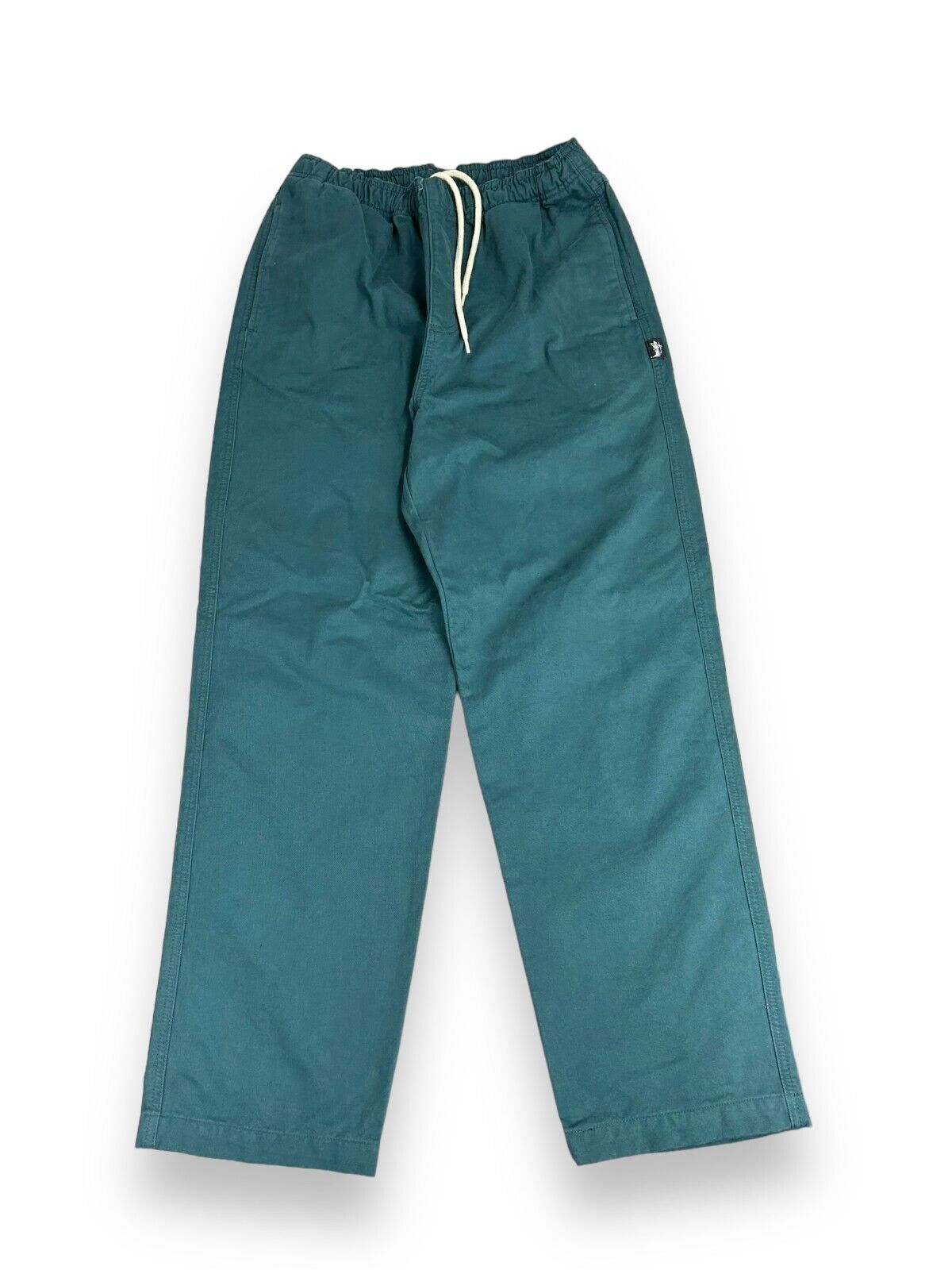 2000s Stussy Elastic Stuff Cotton Chino Style Pants Size Medium Teal