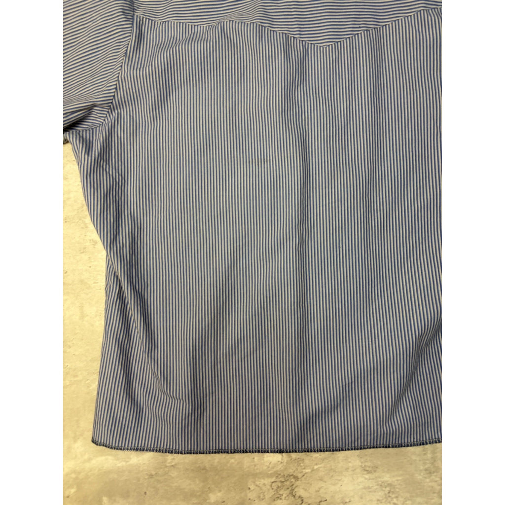 Vintage 90s Rock Creek Ranch Pearl Snap Striped Cropped Button Up Shirt Size XL