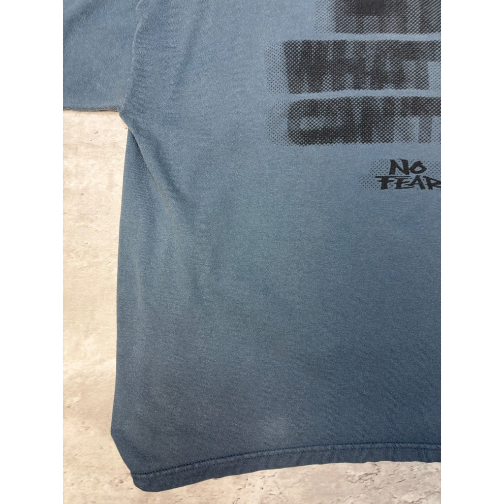 Vintage No Fear Cant Hit What You Cant See Long Sleeve T-Shirt Size Large