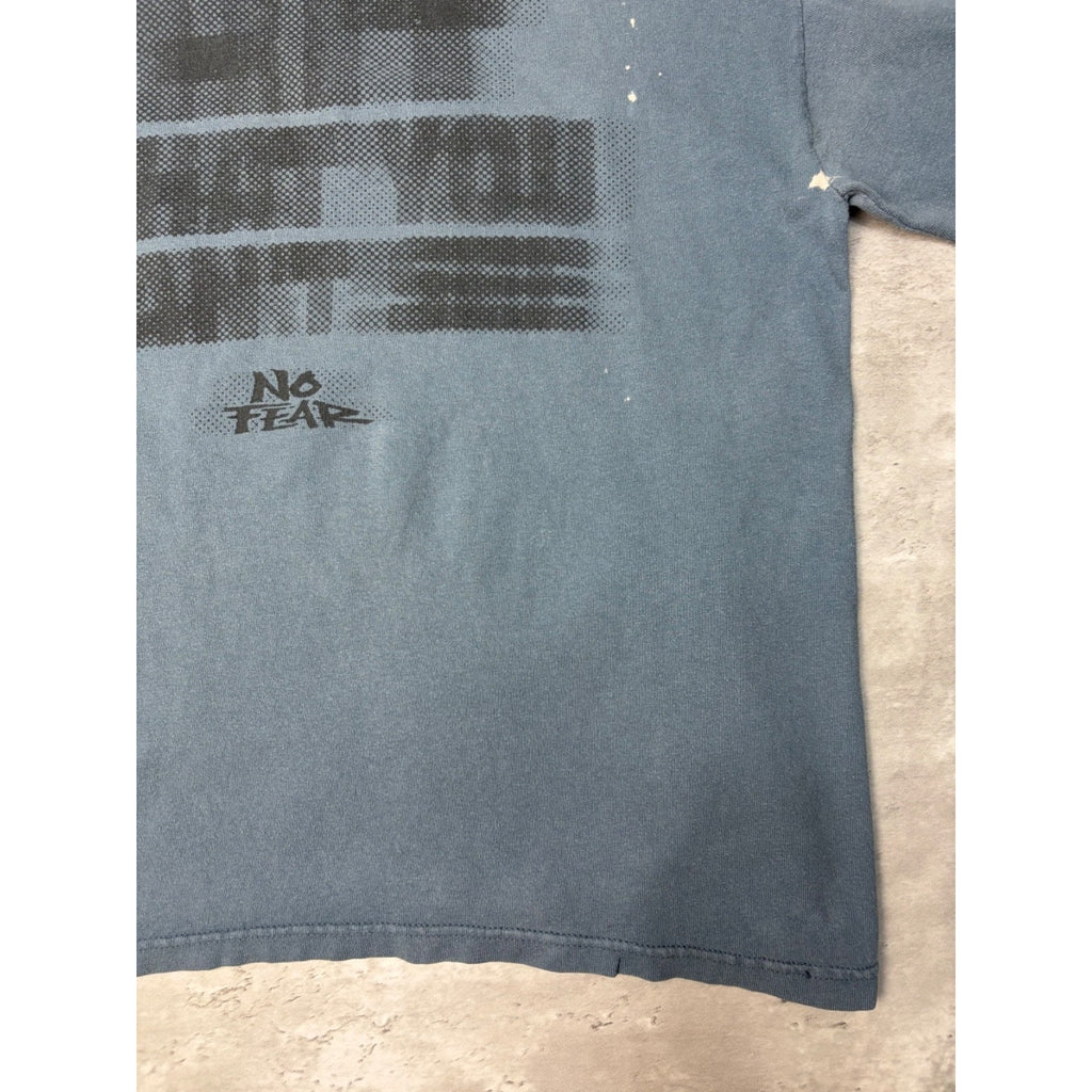 Vintage No Fear Cant Hit What You Cant See Long Sleeve T-Shirt Size Large