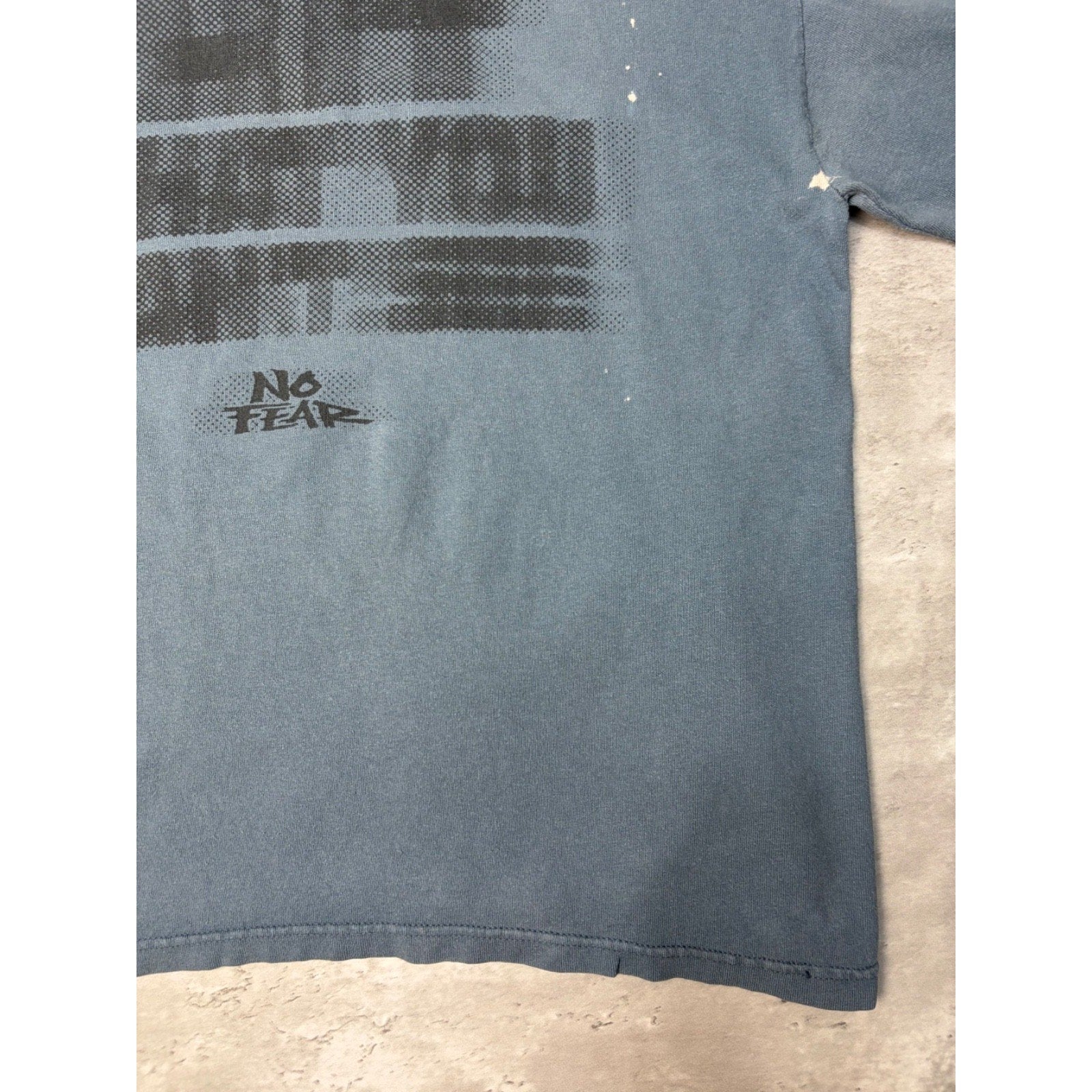 Vintage No Fear Cant Hit What You Cant See Long Sleeve T-Shirt Size Large