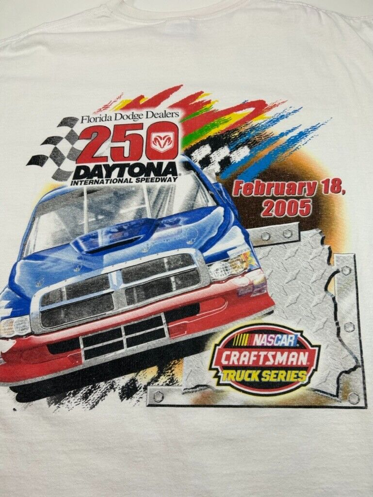 Nascar 250 Daytona International Speedway Truck Racing Graphic T-Shirt Sz XL