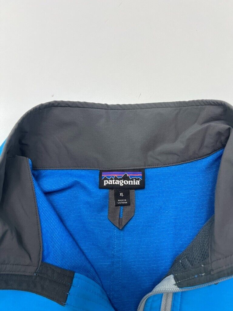 Vintage Patagonia Nylon Full Zip Windbreaker Jacket Size XL Blue