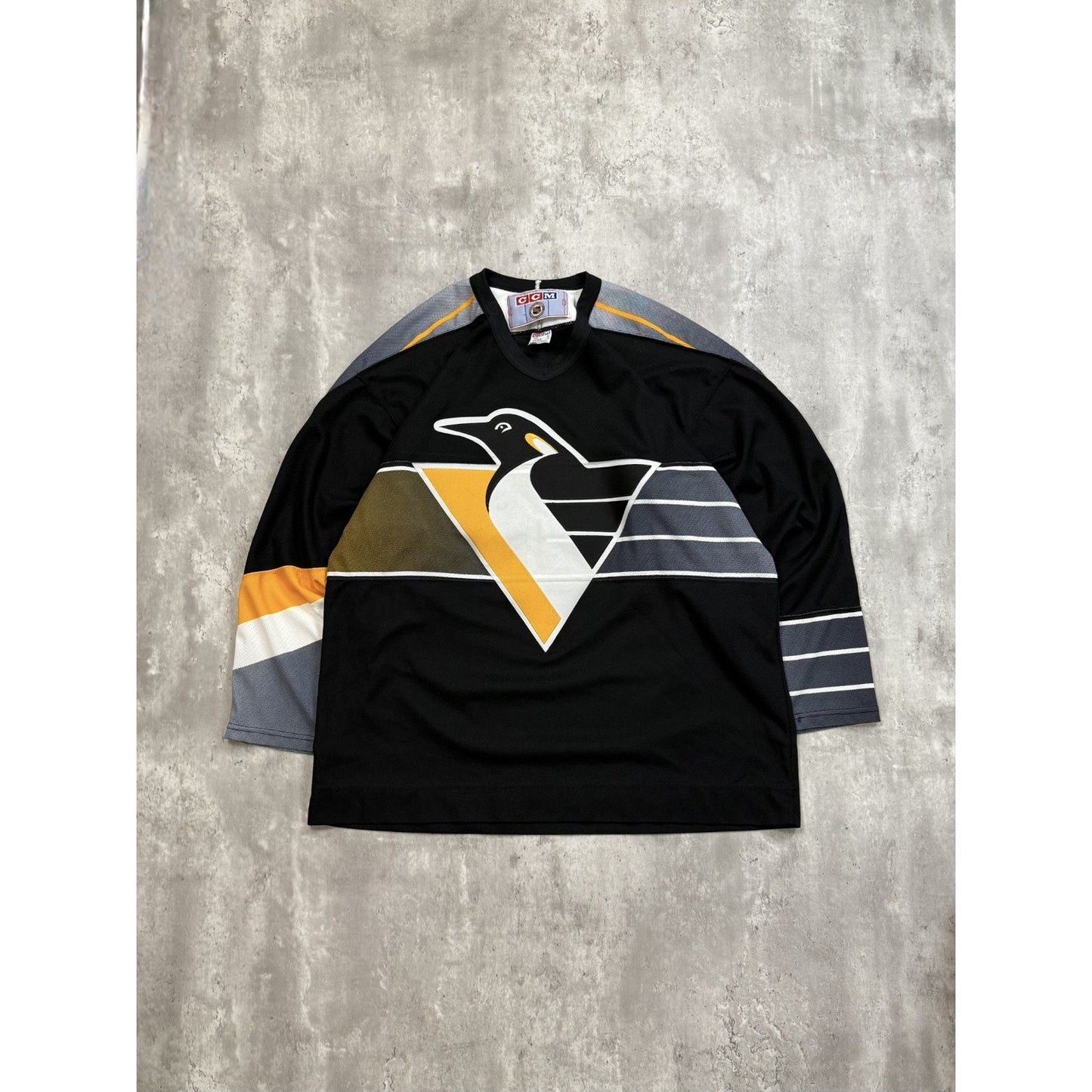 Vintage 90s Pittsburgh Penguins NHL Stitched CCM Hockey Jersey Size XL