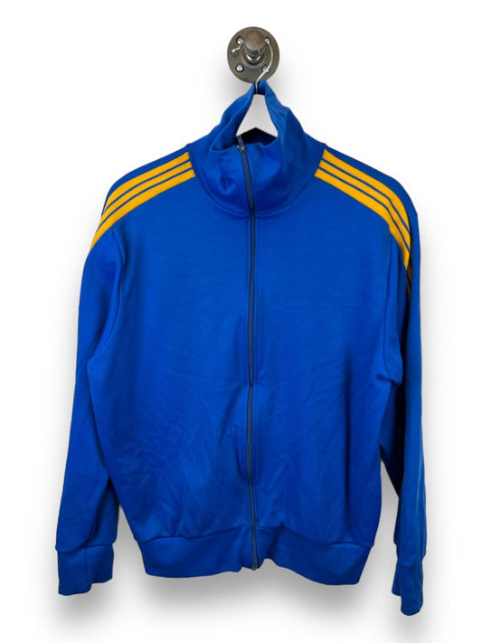 Vintage 70s/80s Adidas Full Zip Tracksuit Jacket Nylon Sweatshirt Size Medium