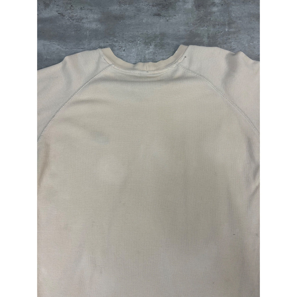 Vintage 2000s Nike Spellout Swoosh Thermal Long Sleeve T-Shirt Size XL