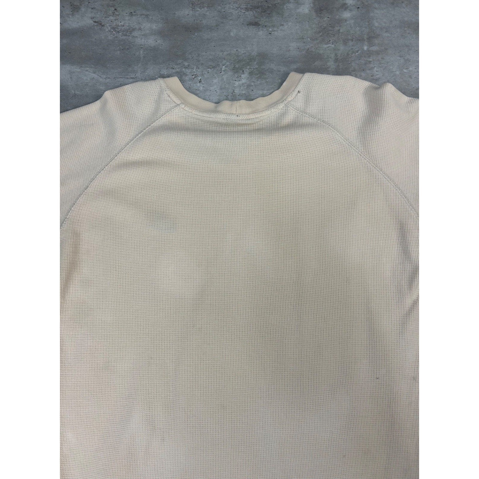 Vintage 2000s Nike Spellout Swoosh Thermal Long Sleeve T-Shirt Size XL