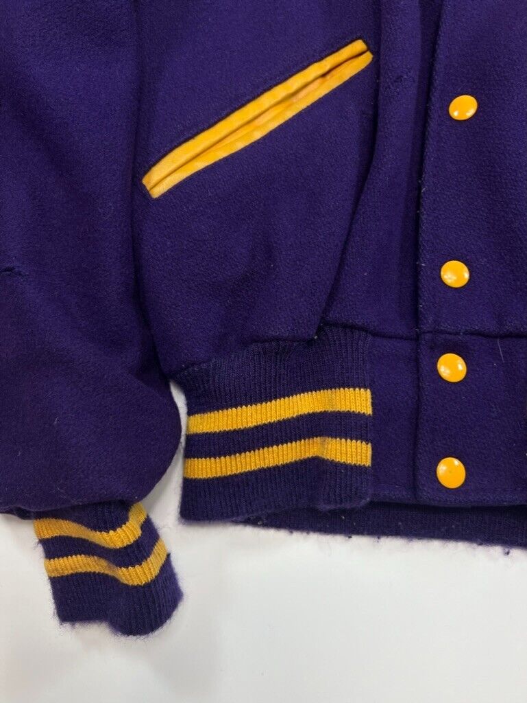 Vintage 70s/80s Aviators Astronaut Chain Stitched Varsity Jacket Size 40 Medium