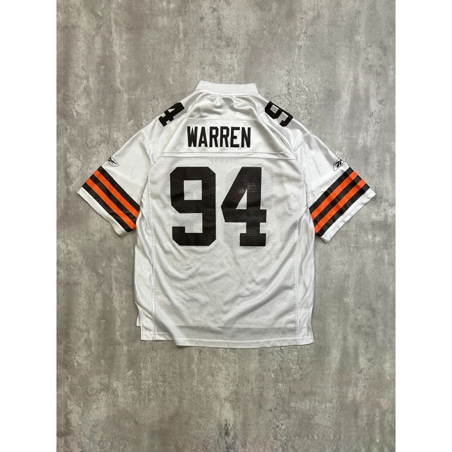 Vintage Gerald Warren #94 Cleveland Browns NFL Reebok Football Jersey Size Large