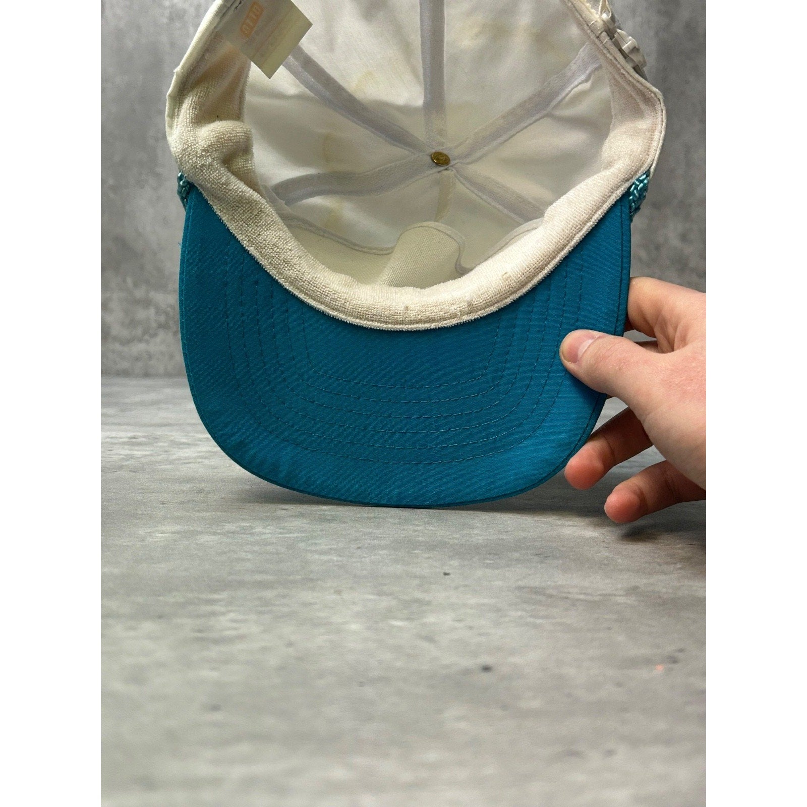 Vintage 90s Kenworth Of Indy Racing Graphic Two Tone Strapback Hat OSFA