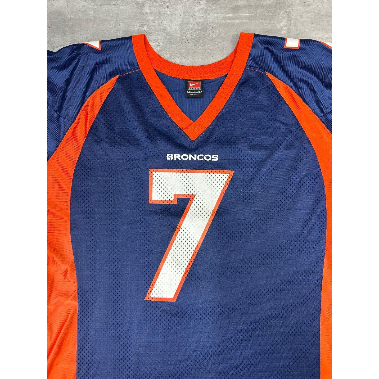 Vintage John Elway #7 Denver Broncos NFL Nike Football Jersey Size Medium