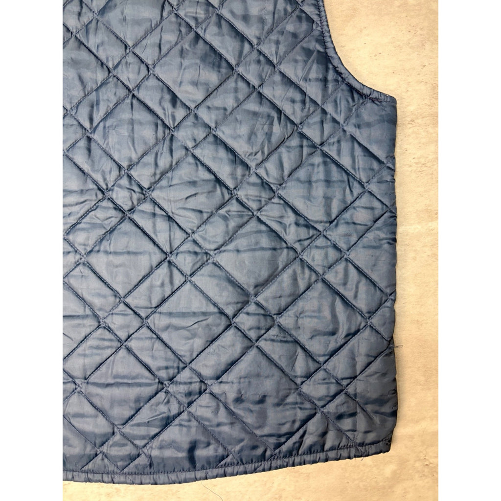 Vintage 1970 Osh Kosh Quilted Lined Full Zip Vest Size Large