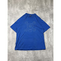 Vintage Stussy Skull Stitch Graphic Blue T-Shirt Size XL